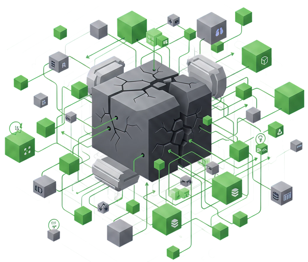 Microservices Transformation Illustration